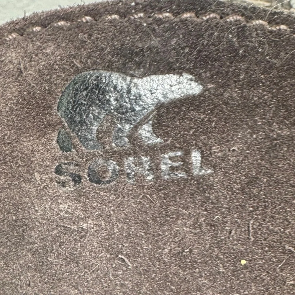 Sorel Caribou Storm Mens Waterproof Leather Duck Boots Brown Black Lug Sole 10